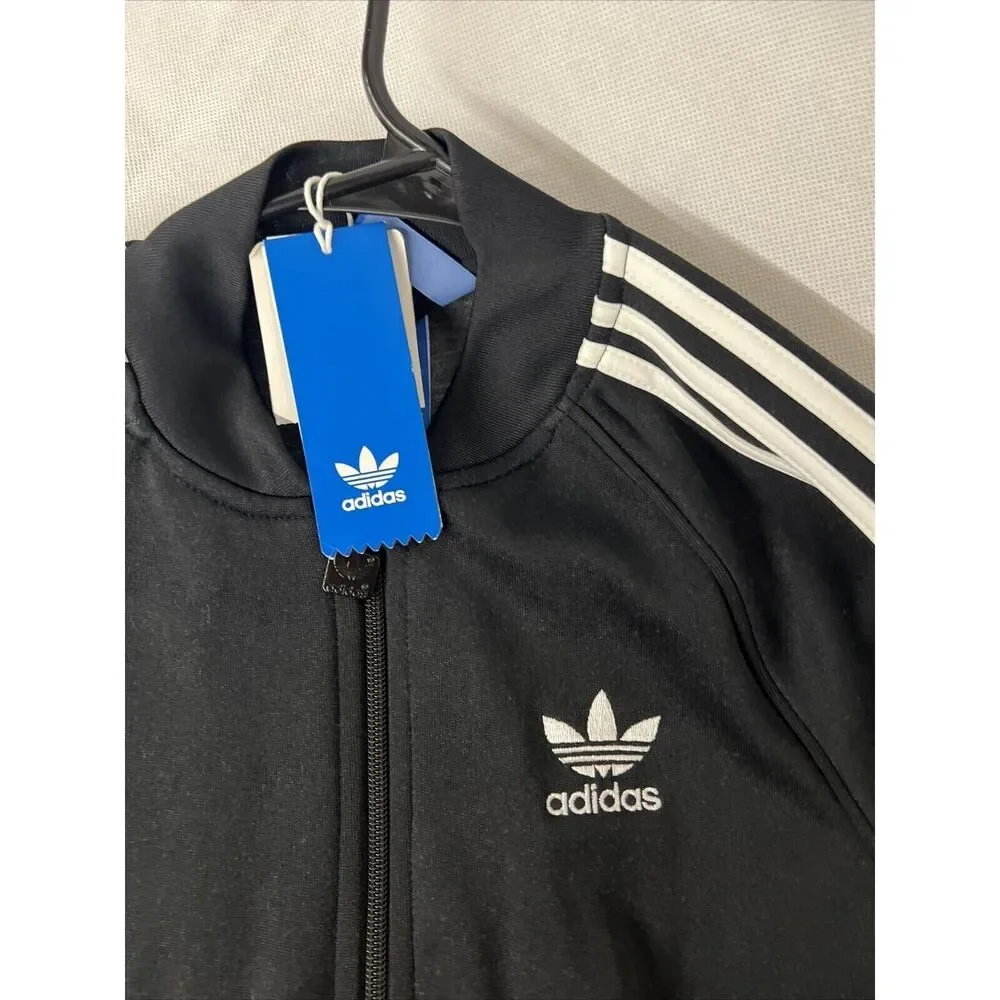 NEW NWT adidas Originals Superstar Track Jacket Black Vtg 70s #BK5921 SZ Small S